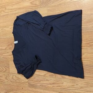 Navy blue tunic/dress size 2XL plus size ruffle sleeve Acting Pro